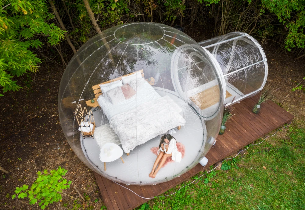 how to use a bubble tent